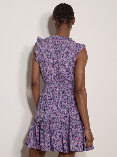 Ditsy Floral Ruffle Mini Dress