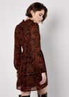 Batik Paisley Mini Dress, Orange, large