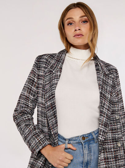 Tweed Oversized Tailored Blazer