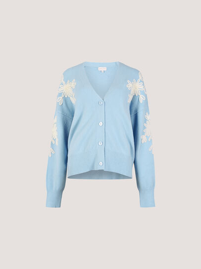 Floral Applique Cardigan
