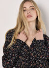 Ditsy Floral Mini Dress, Red, large