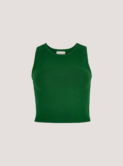 Racer Knitted Crop Top