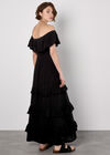 Bardot Lace Detail Maxi Dress, Black, large