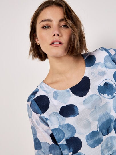 Paint Circles Oversized Tunic Top