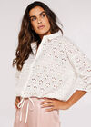 Broderie Anglaise Shirt, White, large