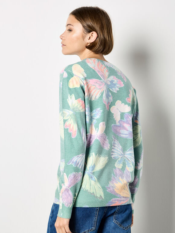 Butterfly Jumper, Green, large