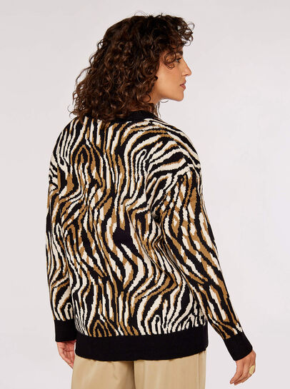 Zebra Mirage Oversize Cardigan