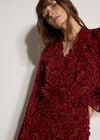 Chiffon Paisley A-Line Midaxi Skirt, Burgundy, large