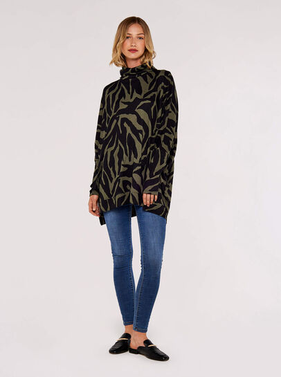Zebra Print Oversized Tunic
