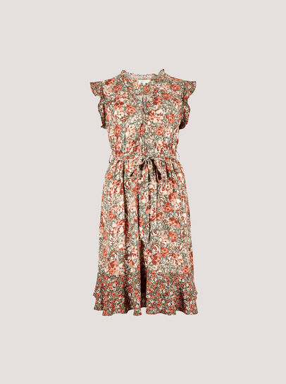 Ditsy Floral Ruffle Mini Dress