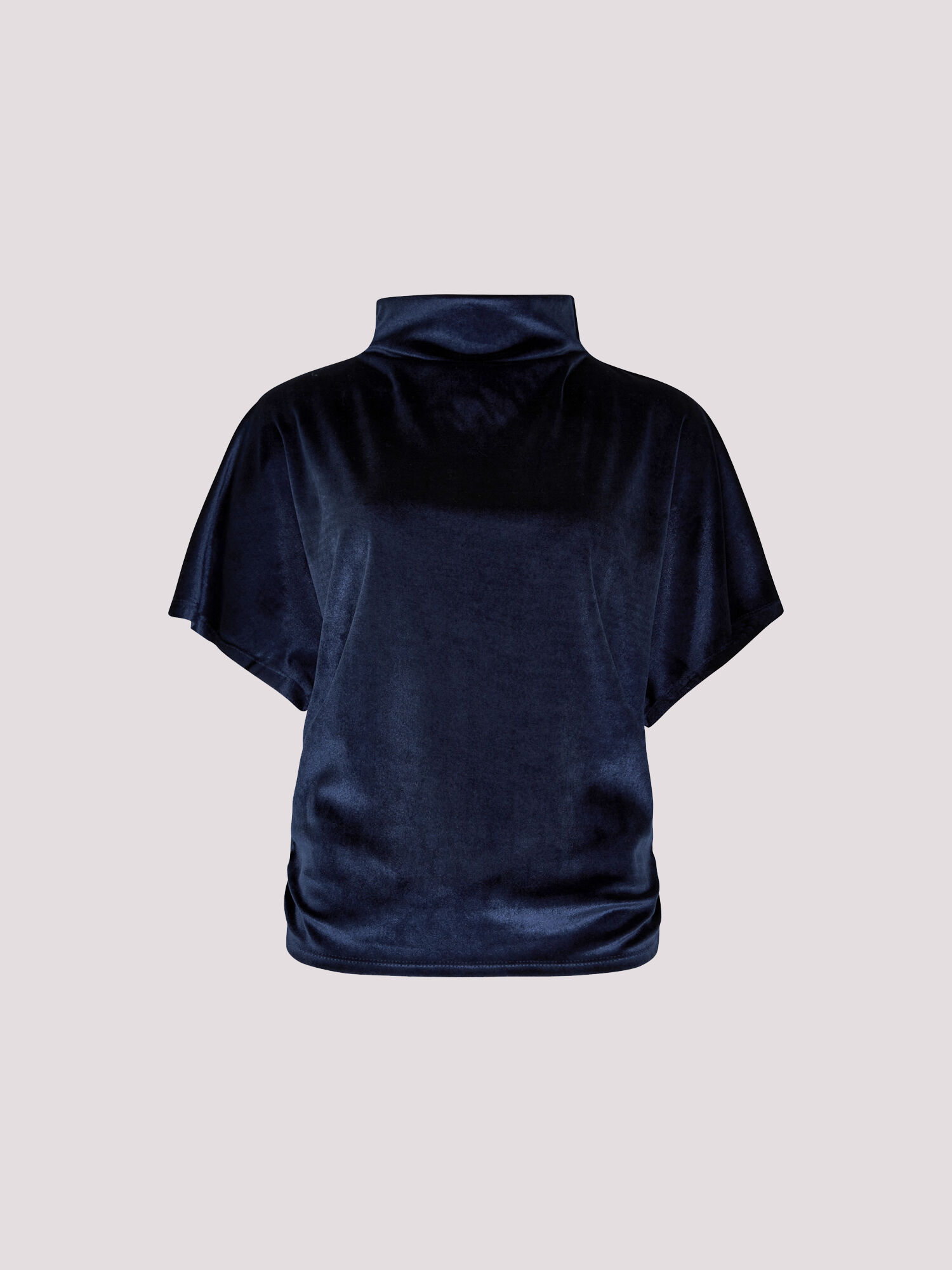 Velvet Ruched Side Top | Apricot Clothing