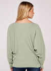 Pull doux Batwing, menthe, grand