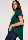 Oversize High-Low Top, Green, large