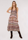 Paisley Cami Midi Dress, Rust, large