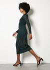 Floral Leaf Lace Midi Skirt, Green, large