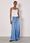 Jersey Cami Top, White, large
