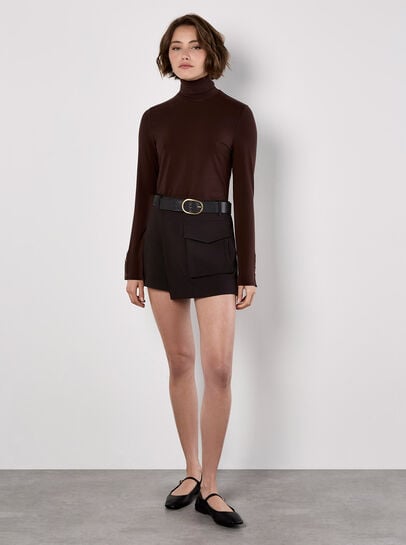 Pocket Wrap Mini Skort