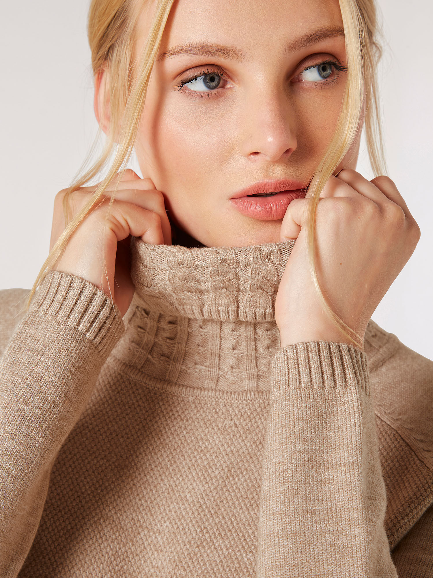 Aran roll sales neck jumper