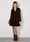 Paisley Mini Dress, Rust, large