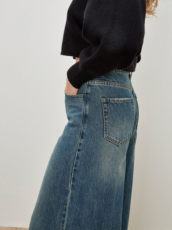 Zoe Palazzo Jeans, Blue, large