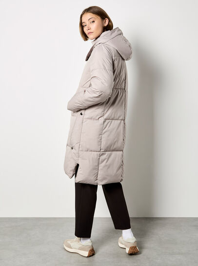 Longline Padded Puffer Coat