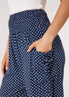 Diamond Print Smocked Jogger, Navy, large