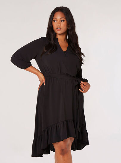 Curve High-Low Hem Mini Dress