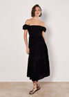 Self Check Midi Dress, Black, large