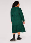 Curve Animal Print Midaxi Dress, Green, large