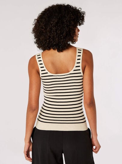 Stripe Knitted Tank Top