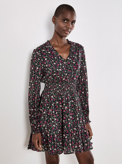 Ditsy Floral Shimmer Mini Dress