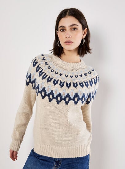 Fair Isle Chunky Knit Jumper