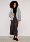 V-Neck Cardigan, Grey, large