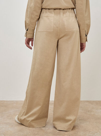 Paper Bag Waist Wide Leg Trousers
