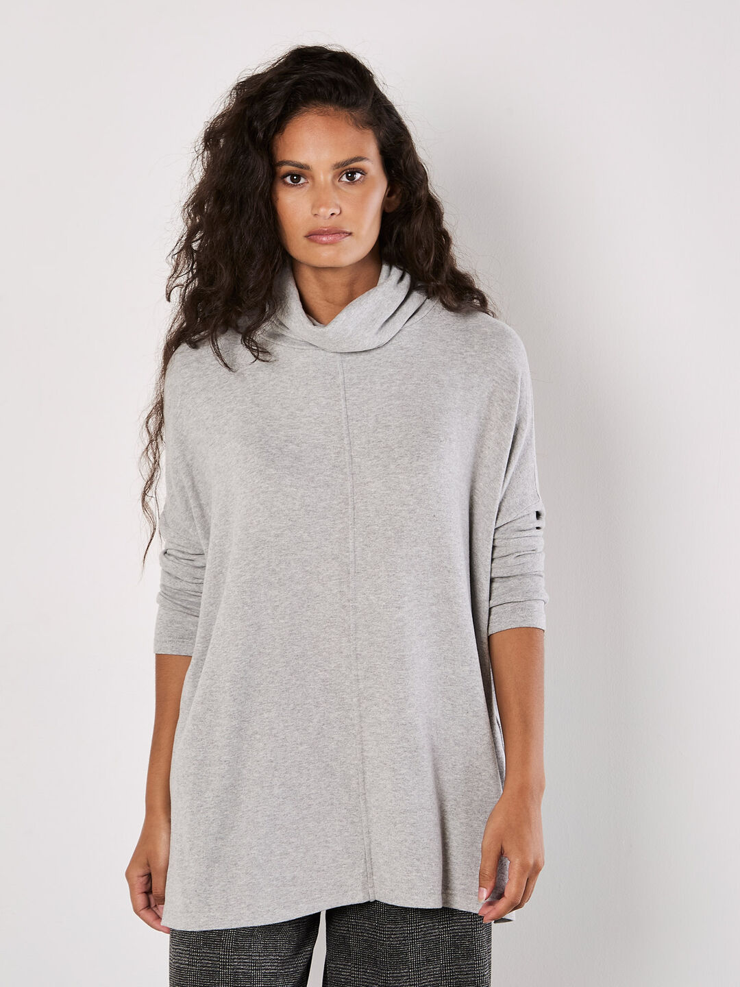 Roll Neck Soft Touch Oversized Top
