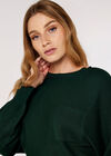 Pocket Batwing Jumper, Green, large