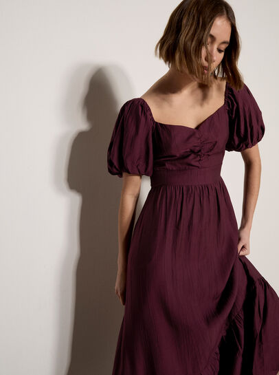 Smocked Shimmer Maxi Dress