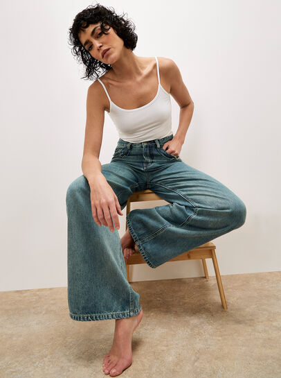 Ellie Wide Leg Boyfriend Jeans