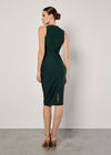 Bodycon Bandage Midi Dress, Green, large