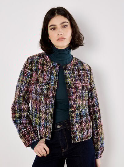 Multicoloured Tweed Jacket