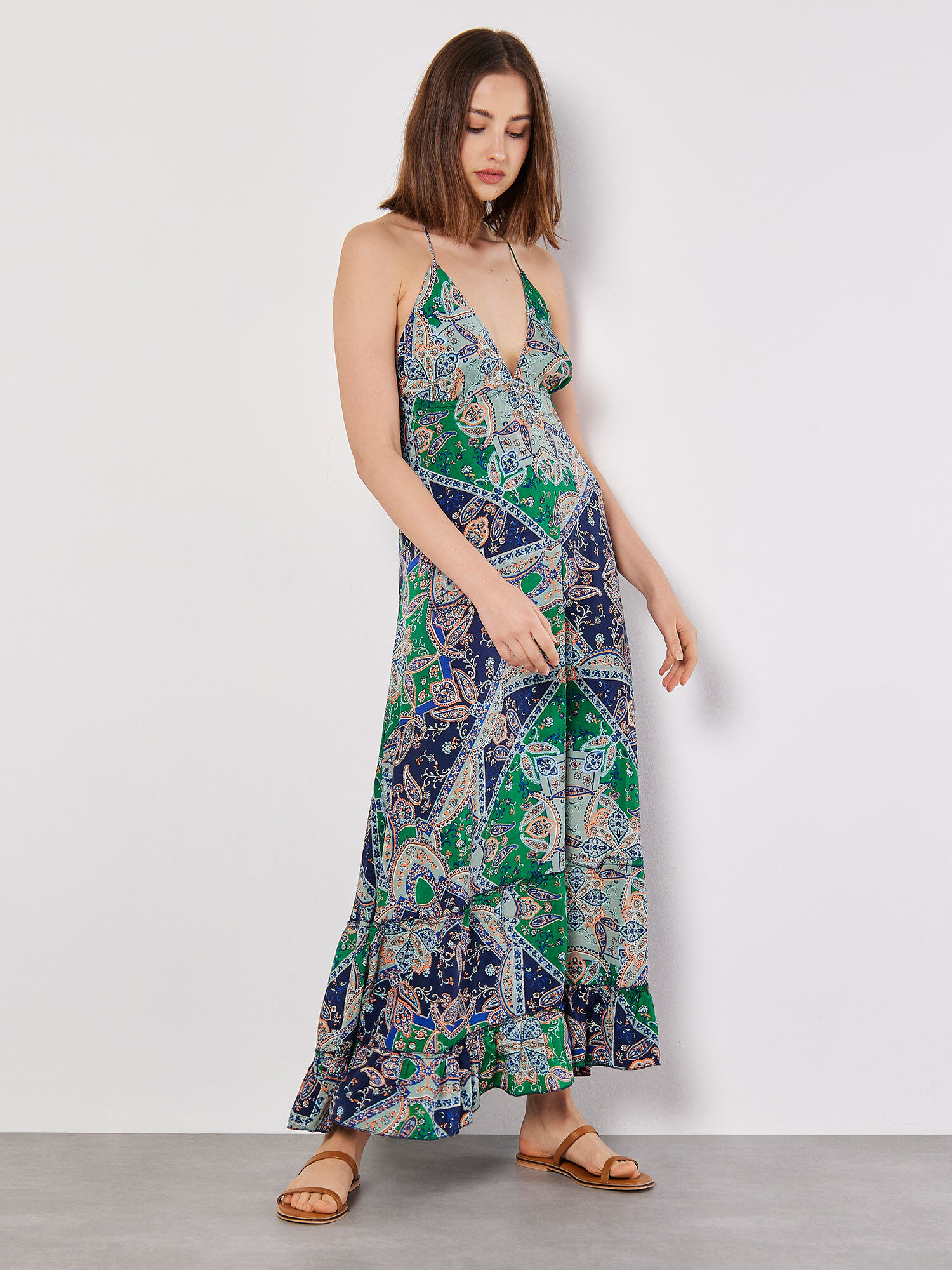 Model robe foulard longue store