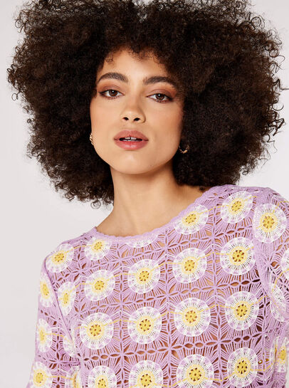 Granny Square Crochet Tee