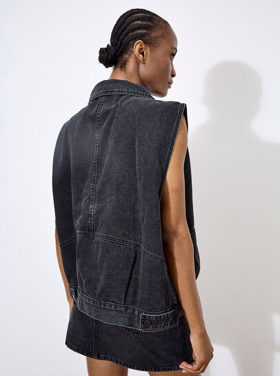 Sleeveless Denim Jacket