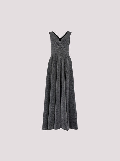 Shimmer Wrap Maxi Dress