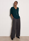 Soft Touch Oversized Batwing Top, Green, large