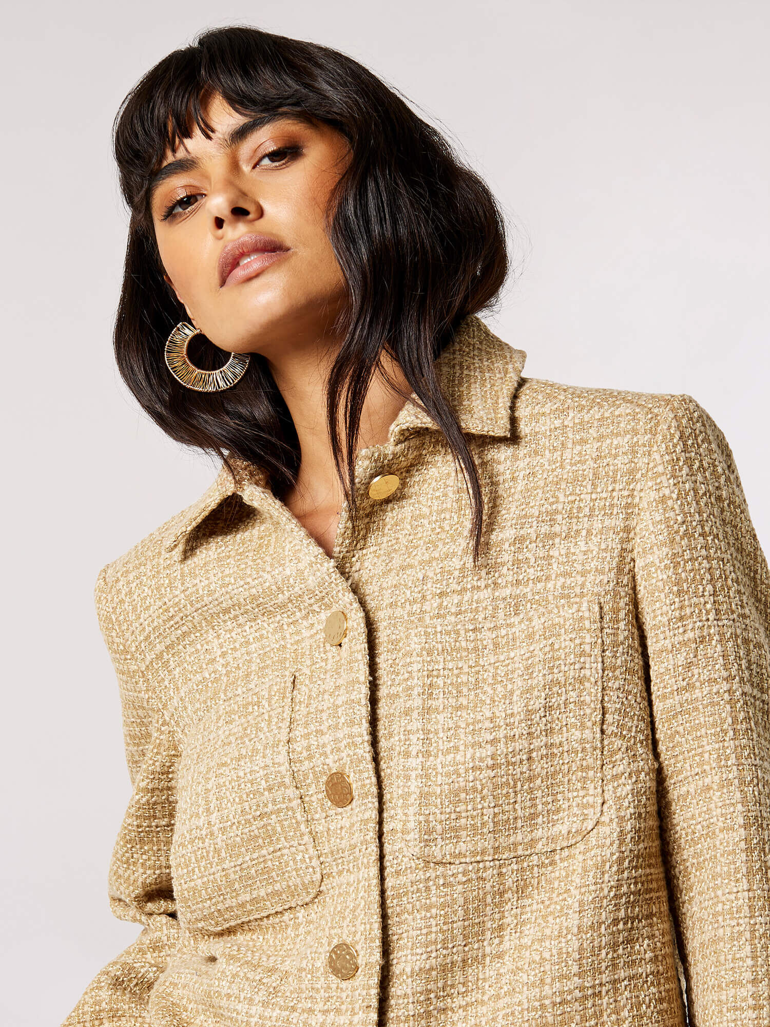 Gold tweed jacket 2025