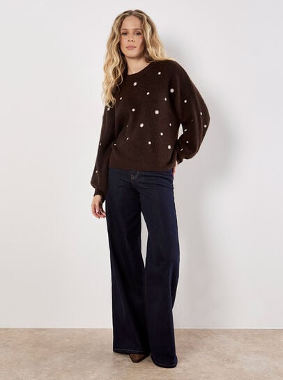 Daisy Embroidered Jumper