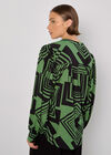 Geo Squares Shirt, Green, large