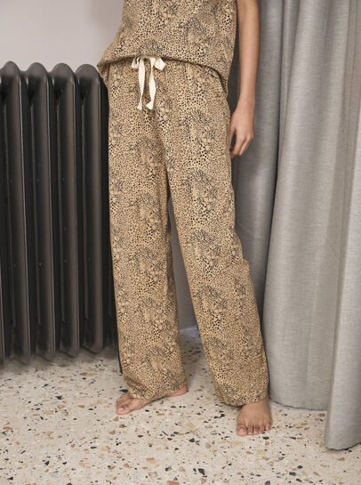 Camo Leopard Print Lounge Trouser