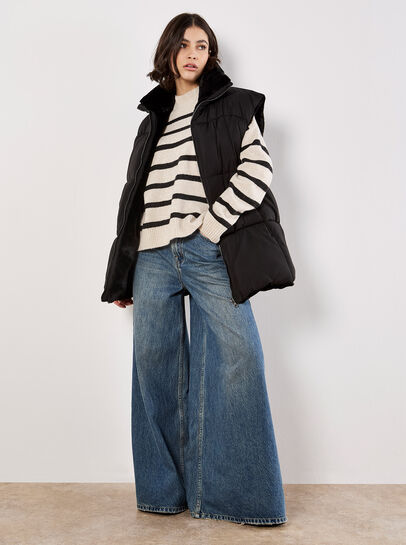Reversible Oversized Puffer Gilet